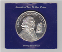 JAMAICA 1977   $10 Proof    Silver Coin