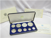 JAMAICA 1977 9 Coin Silver Proof Set  KM PS15