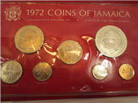 JAMAICA 1972 7 Coin Uncirculated Specimen Set   KM MS6