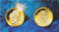 PANAMA 1976 100 Balboas Gold Coin KM #41