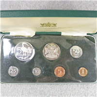 TRINIDAD & TOBAGO 7 Coin Proof Set (Franklin Mint, 1971)