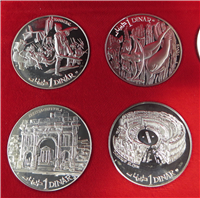1969 TUNISIA Silver Proof Set (10 Coins)