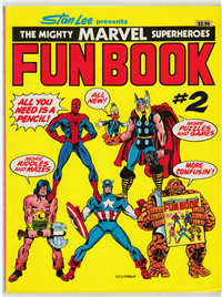 THE MIGHTY MARVEL SUPERHEROES FUN BOOK #2     (Fireside, 1977)