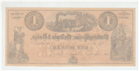 (Cr-B71) 1850s $1 Banking House of Baldwin & Dodge Bank Note Council Bluff, Iowa)