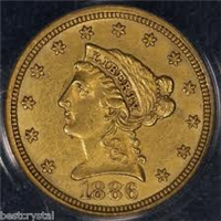 USA 1886  $2.50 Gold Indian Head    