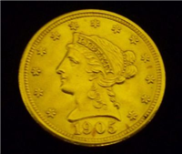 USA 1905  $2.50 Gold Indian Head    
