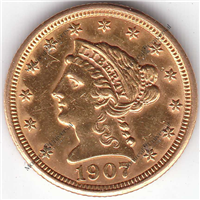 USA 1907  $2.50 Gold Indian Head    