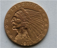 USA 1911  $2.50 Gold Indian Head    