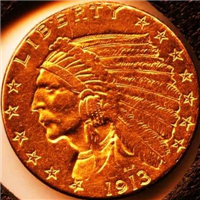 USA 1913  $2.50 Gold Indian Head    