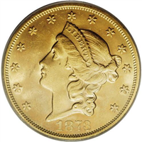 1873S  $20 Gold Liberty Head  Open 3  