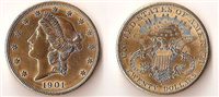 1901S  $20 Gold Liberty Head    