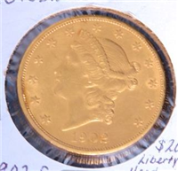 1902S  $20 Gold Liberty Head    