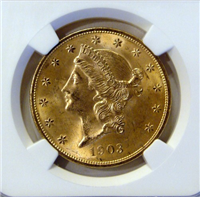1903  $20 Gold Liberty Head    