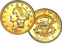 1861S  $5 Gold Liberty Head    