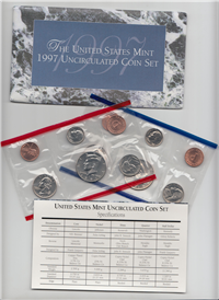 10 Coin Denver & Philadelphia Uncirculated Set    (US Mint, 1997)