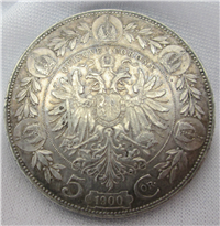 Austria 5 Corona Silver Coin KM-2807 1900-1907