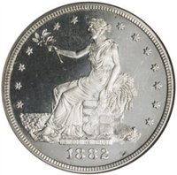 USA 1882  Trade Silver Dollar
