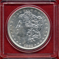 1882 O/S Morgan Silver Dollar (O over S)
