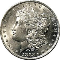 1883 O Morgan Silver Dollar 