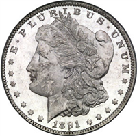 1891 Morgan Silver Dollar 