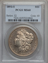1893 S Morgan Silver Dollar 