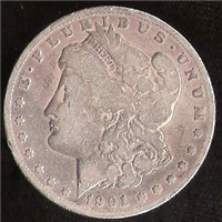 1901 Morgan Silver Dollar 