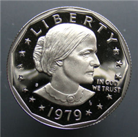 USA 1979S  Susan B. Anthony Dollar  Clear S  