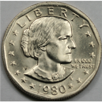 USA 1980D  Susan B. Anthony Dollar    