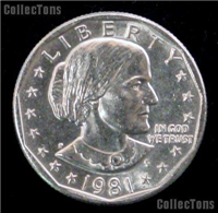 USA 1981P  Susan B. Anthony Dollar    