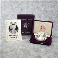 American Eagle Silver Dollar Proof in Box with COA (US Mint, 1989-S)