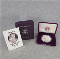 American Eagle Silver Dollar Proof + Box & COA (US Mint, 1991S)