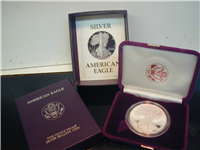 1995-W  American Eagle Silver Dollar Proof in Box with COA