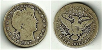 USA 1907D  Barber Half Dollar    