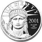 USA $10 American Eagle 1/10 Ounce Platinum Coin (ANY DATE)