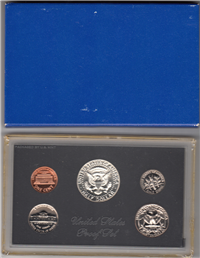 1969-S US Mint Proof Set in Blue Box (5 coins)