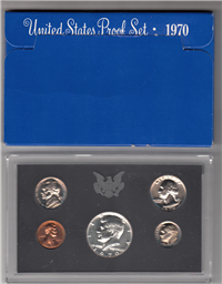 1970-S US Mint Proof Set in Blue Box (5 coins)