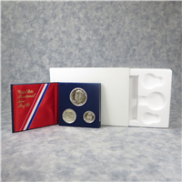 1976 US Mint Bicentennial SILVER Proof Set   (3 coins)