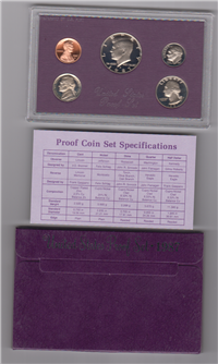 1987 US Mint Proof Set  (5 coins)