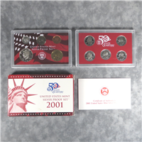 10 Coins 50 State Quarters Silver Proof Set   (U.S. Mint, 2001) 