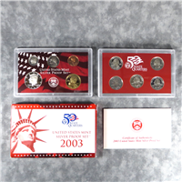 10 Coins 50 State Quarters Silver Proof Set  (U.S. Mint, 2003)