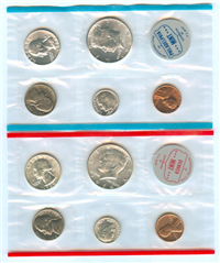 USA 1964  U. S. Mint Uncirculated Coin Set (10 Coins) 