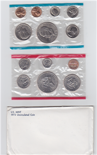 USA 13 Coins Uncirculated Mint Set  (US Mint, 1973)