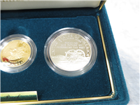 Civil War Battlefield 3 Coin Proof Set with $5 Gold, $1 Silver Dollar & 50 Cent Coin (US Mint, 1995)