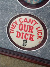 Original Richard Nixon Presidential Campaign Button Pins Deluxe Framed Commemorative