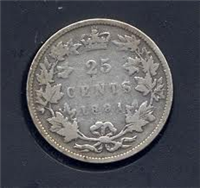 CANADA 1891   25 Cent    