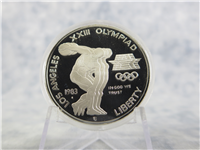 Olympic Silver $1 Dollar Proof Coin  (U.S. Mint, 1983)