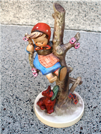 Goebel HUMMEL Out of Danger Figurine #56 TMK 1-8 Girl in Tree with Dog