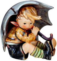 UMBRELLA BOY Figurine   (Hummel 152)