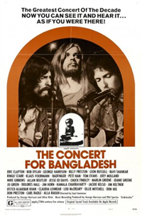 CONCERT FOR BANGLADESH   Original American One Sheet   (20th Century Fox, 1972)