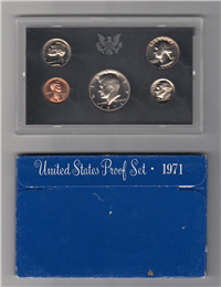 1971-S US Mint Proof Set in Blue Box (5 coins)